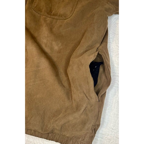 Weatherproof Garment Co. Harrington Bomber Jacket Men's Suede Brown Size XXL - Picture 3 of 9